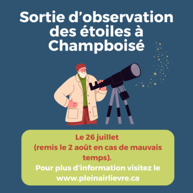 Sortie d'observation des étoiles à Champboisé