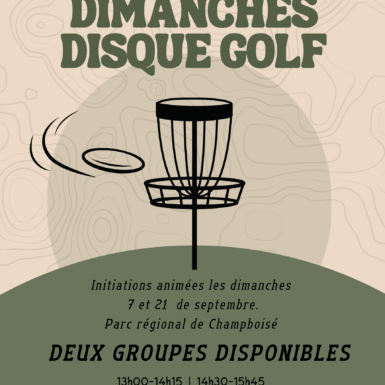 Les dimanches disque golf